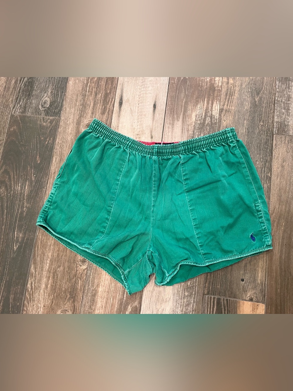 Vintage Polo By Ralph Lauren Dock Shorts Mens Large Green Chino Canvas 80’s, 90s